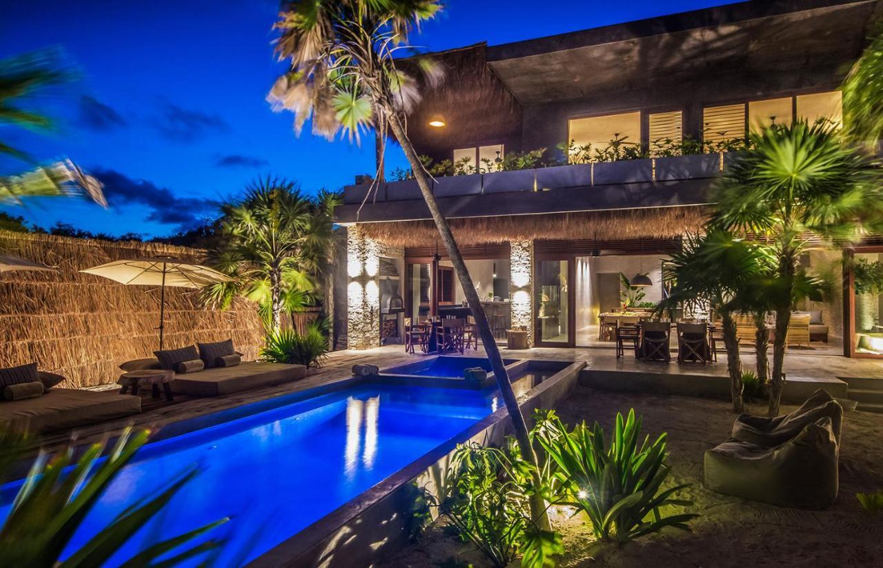 Beachfront Villa In Tankah Bay Tulum Ngoại thất bức ảnh
