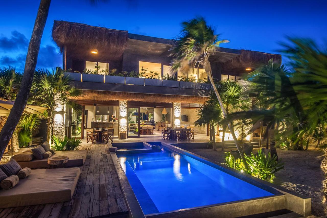 Beachfront Villa In Tankah Bay Tulum Ngoại thất bức ảnh