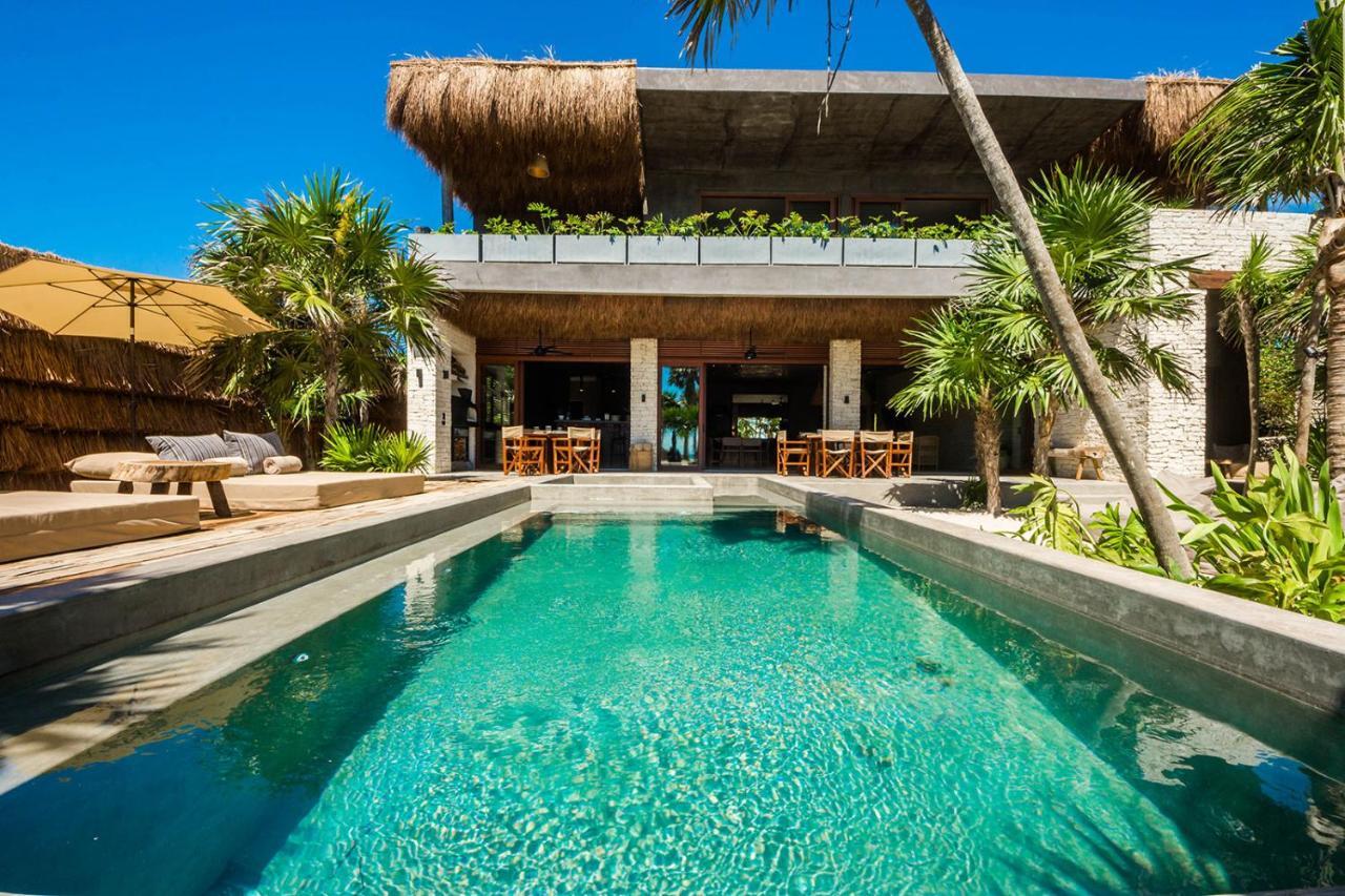 Beachfront Villa In Tankah Bay Tulum Ngoại thất bức ảnh