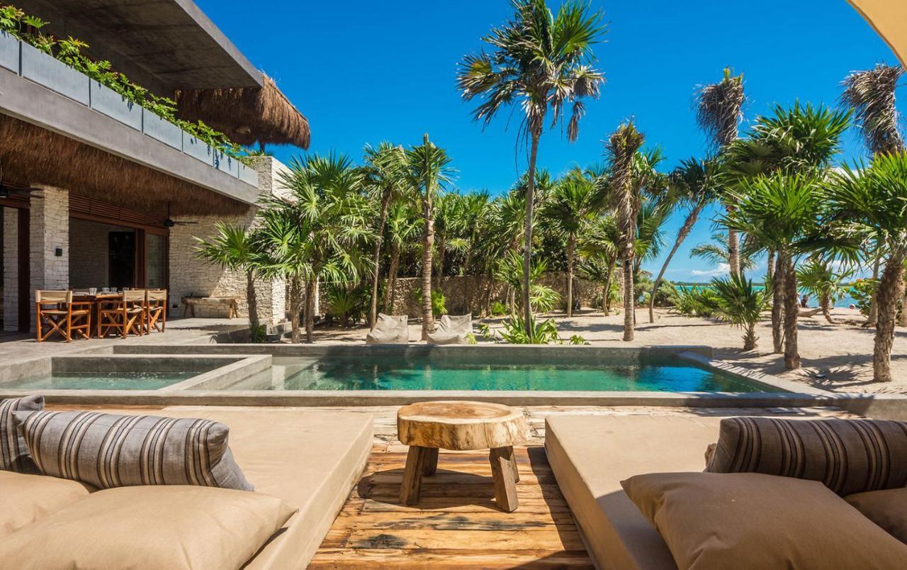 Beachfront Villa In Tankah Bay Tulum Ngoại thất bức ảnh