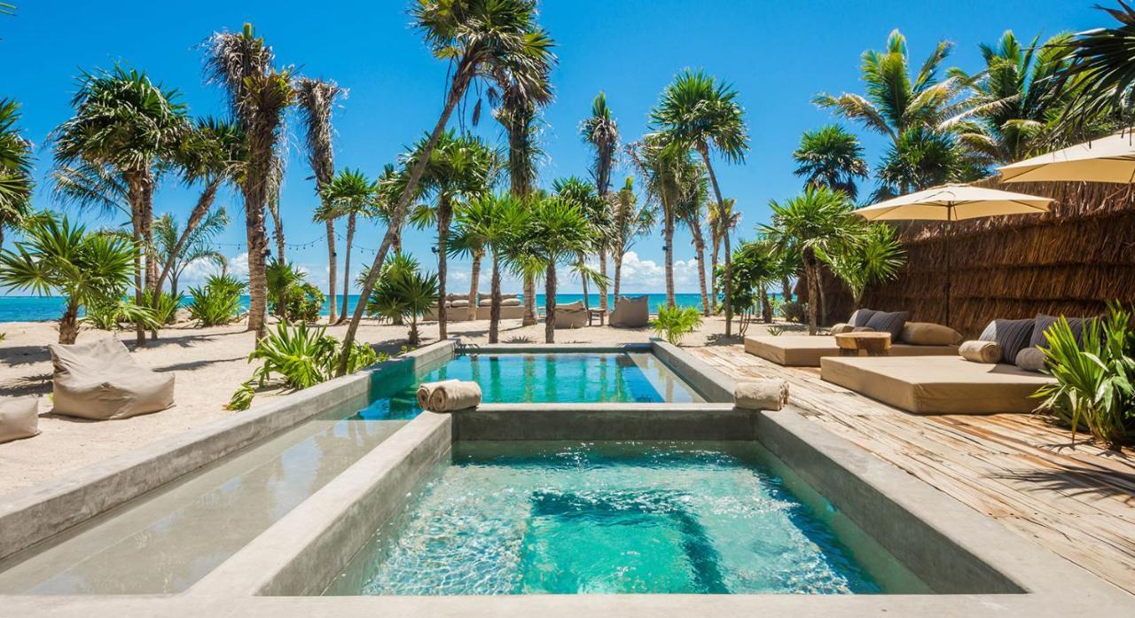 Beachfront Villa In Tankah Bay Tulum Ngoại thất bức ảnh